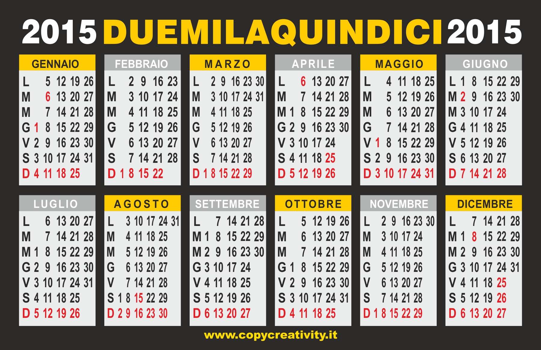 Calendario Giugno 2017 - Con santi e fasi lunari - Corpus